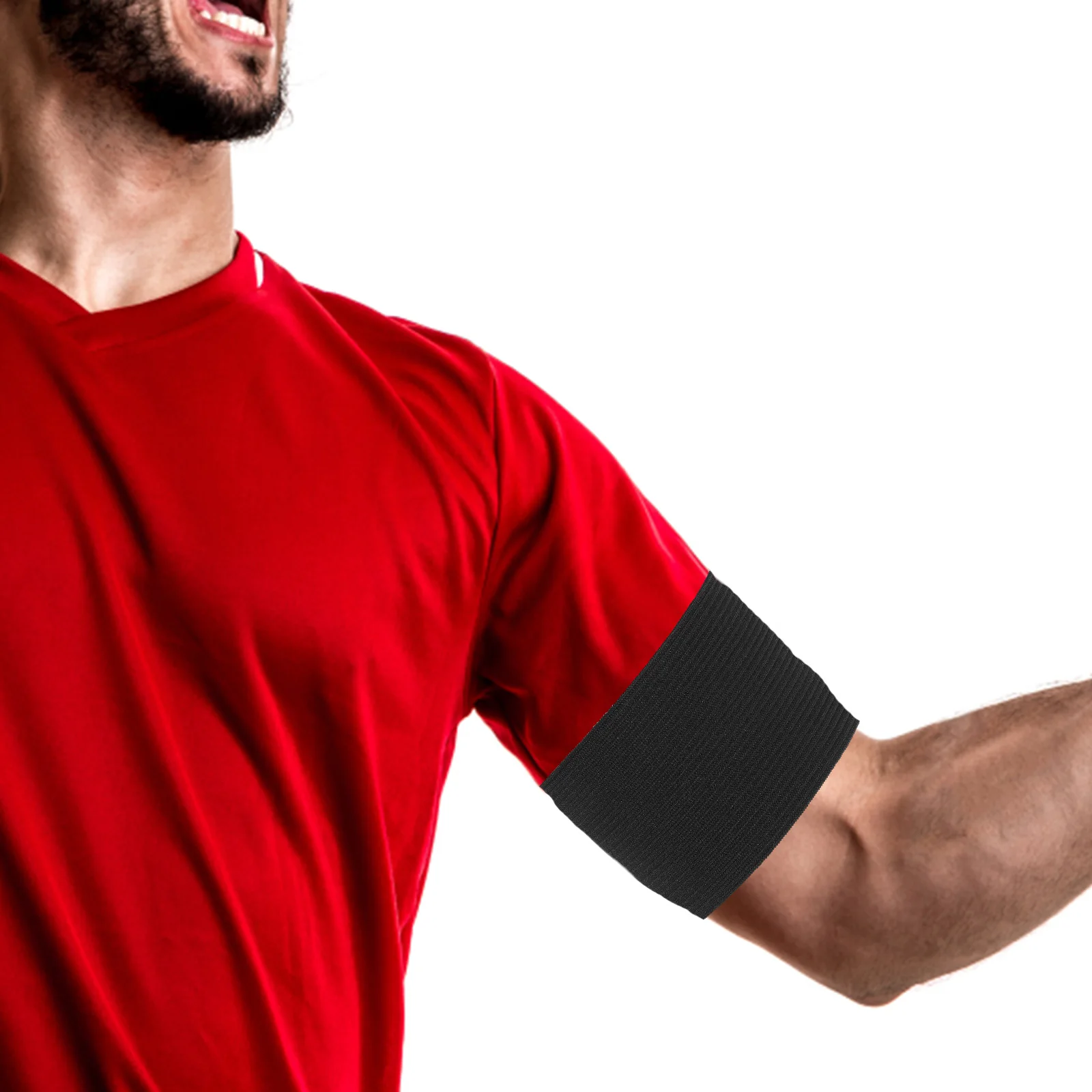 

25pcs Black Elastic Mourning Armband Funeral Band Polyester Arm Band For Football Cemeteries Death Ceremony Grave Sites Praying