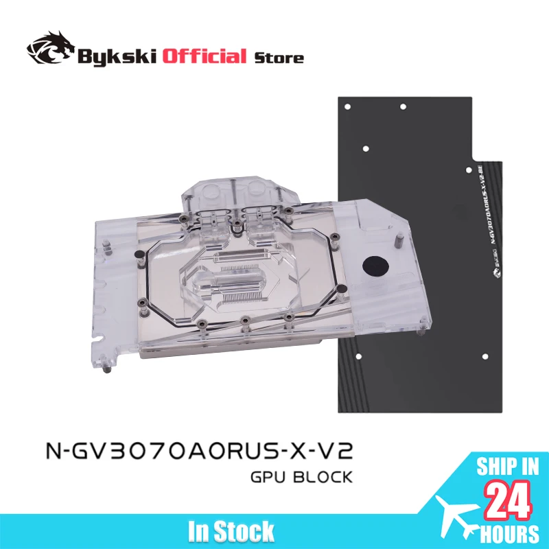 Bykski N-GV3070AORUS-X Water Block Use for GIGABYTE Aorus RTX 3070 Master 8G /RTX 3060 Ti  Master 8G GPU Card  Copper Radiator