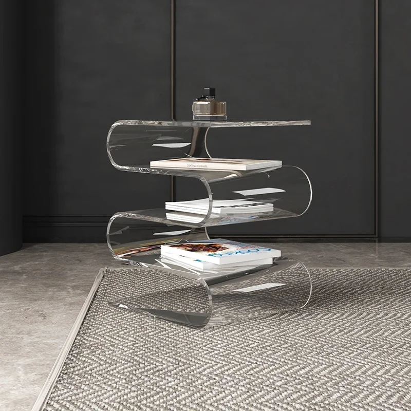 

Transparent Acrylic Coffee Table, Simple Nordic Bedroom Design, Elegant Living Room Furniture, Clear Coffee Elegant Table