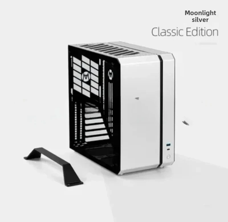 NEW Mechanical Master C34 Matx ATX Side Transparent Aluminum Small Box, ATX Power Tower Air-cooled Mini Main Box