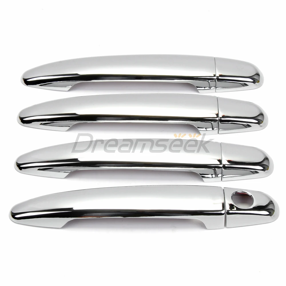 12PCs Chrome Door Handle + Bowl Cover Kit For Toyota Avalon Camry Sienna Tacoma 4Runner 2003-2009 Lexus GS GX RX W/O Smart Key