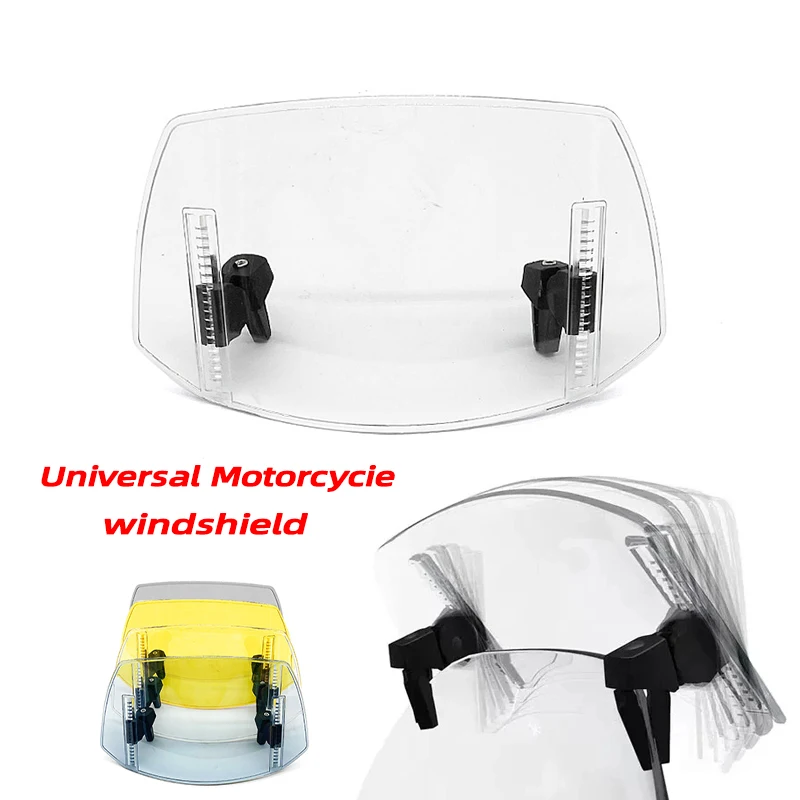 SR150GT Universal Motorcycle Windshield Extension Adjustable Spoiler Deflector Windscreen For LONCIN VOGE SR4MAX Sr4max SR 150GT