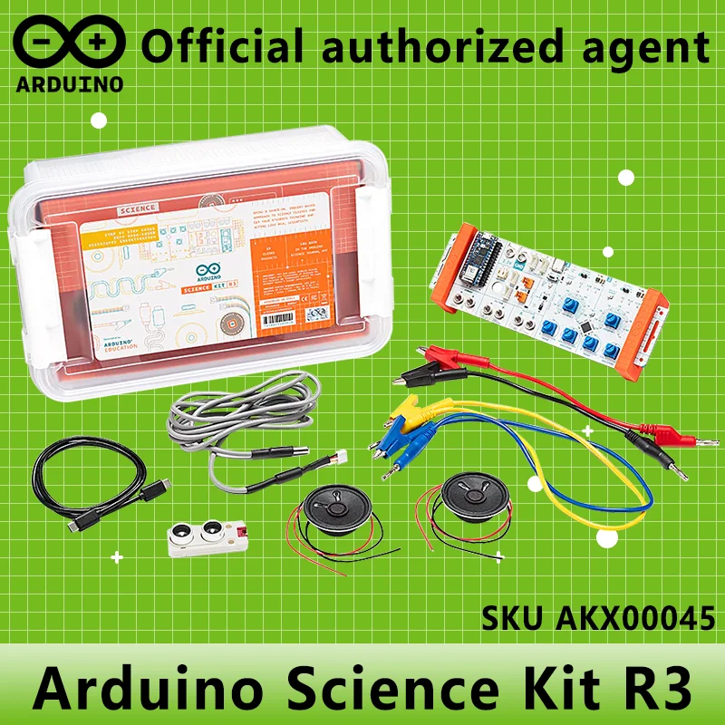 

Arduino Science Kit R3 AKX00045 Original from Italy Arduino Nano RP2040 Connect Embedded sensors Carrier R3