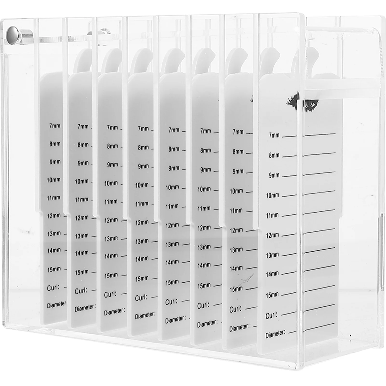 صندوق منظم للرموش الصناعية من الأكريليك متعدد الطبقات، حقيبة تخزين شفافة للرموش، حامل سفر للرموش الصناعية للمكياج المحمول