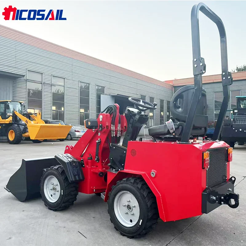 Прочный и точный мини-погрузчик с двигателем EPA, простой в обслуживании телескопический колесный погрузчик с штангой для промышленных растений и садов