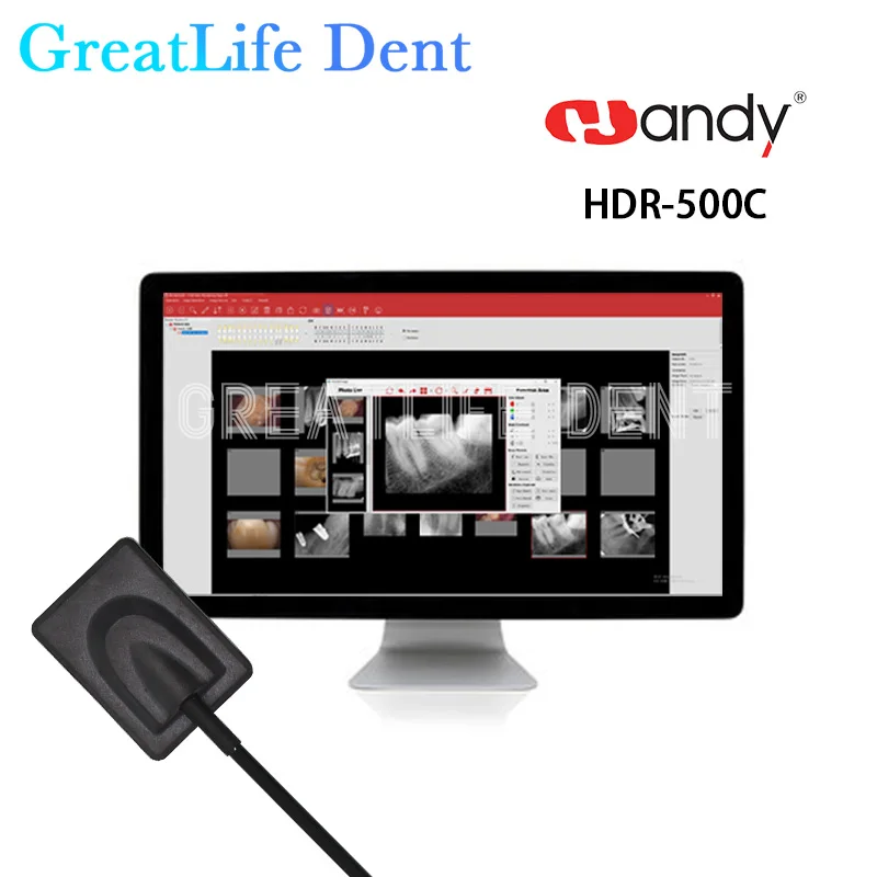 

GreatLife Dent High Quality Intraoral Imaging System Digital HDR-500B HDR600A X-ray Dental RVG Sensor 10 Mutil Languagges