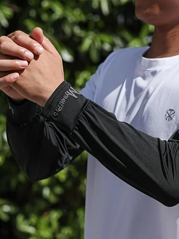 1Pair Mens Ice Arm Sleeves Sunscreen Elastic Driving Gloves Outdoor Uv Protection Cover Lightweight Cool Muff Cooling Breathable