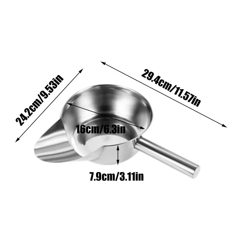 مغرفة الفشار من الفولاذ المقاوم للصدأ مع مقبض بتصميم منقار البط، مغرفة قلي فرنسية، تغليف مريح، مغرفة ثلج، مسرحات الأفلام