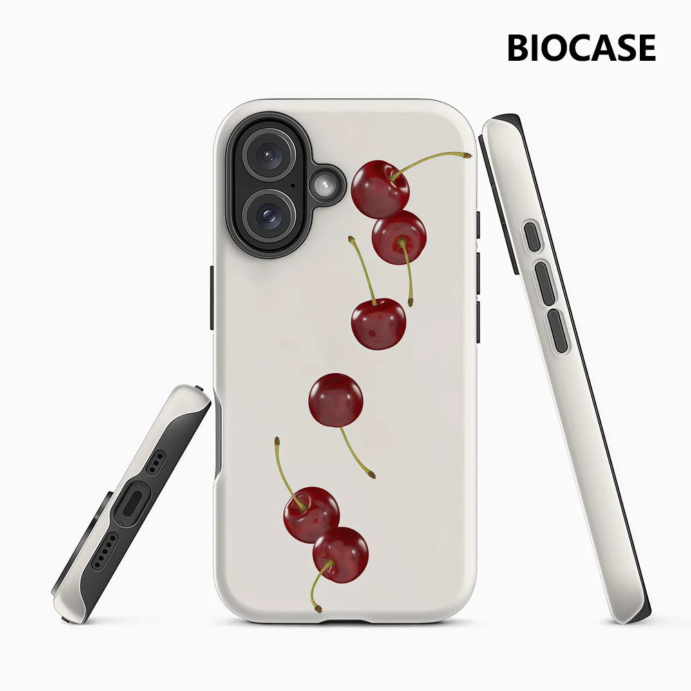Falling Cherry IPhone 17 Must-Haves Handyhülle für IPhone 17 16 15 14 13 12 Pro Max Plus Doppelschichtige Rückseite