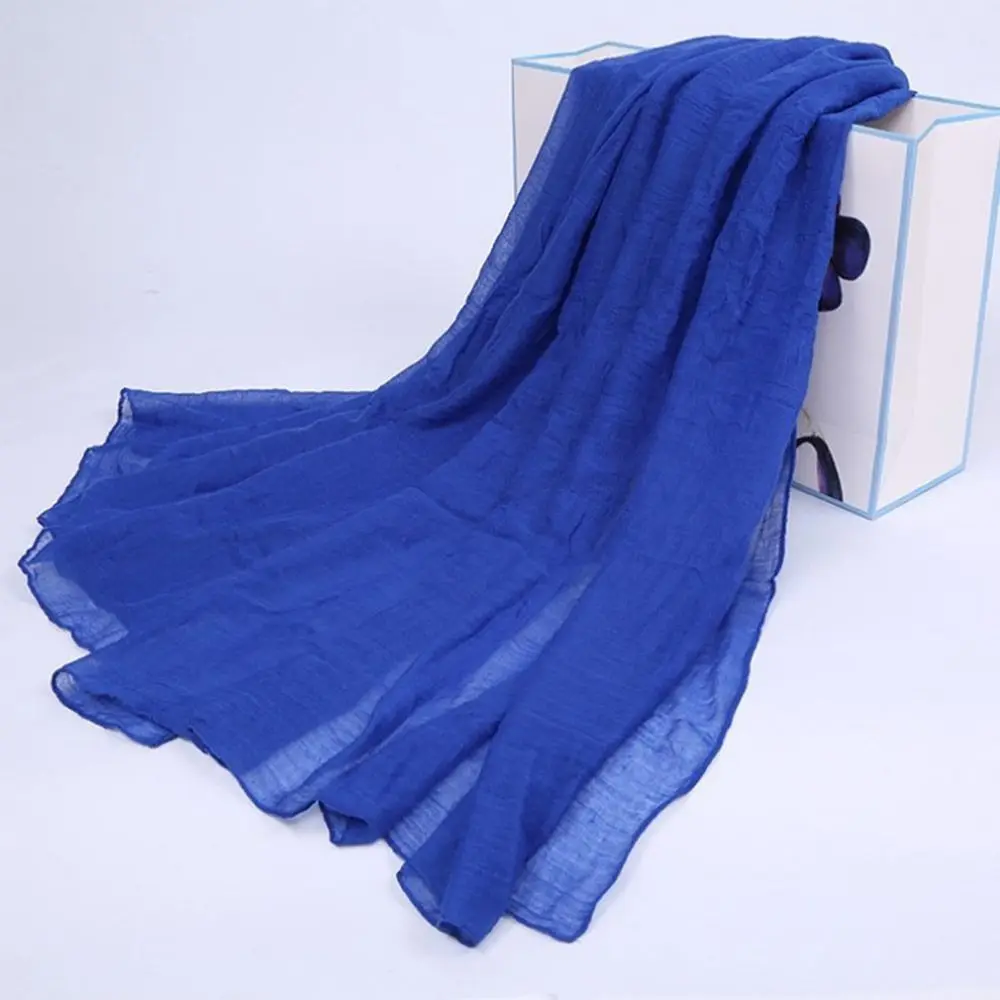 Summer Sun Protection Scarf Soft Long Shawls Pashmina for Women Men