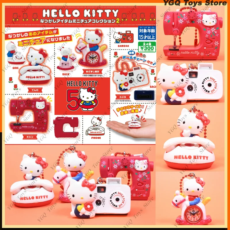 Original Gashapon Japanese Sanrio Hello Kitty Figures Kitty Camera Bag Keychain Keychain Kawaii Capsule Girls Birthday Gift