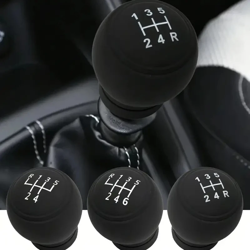 1 piece of car silicone shift handle cover non-slip grip cover knob silicone protective cover, dustproof and waterproof handle