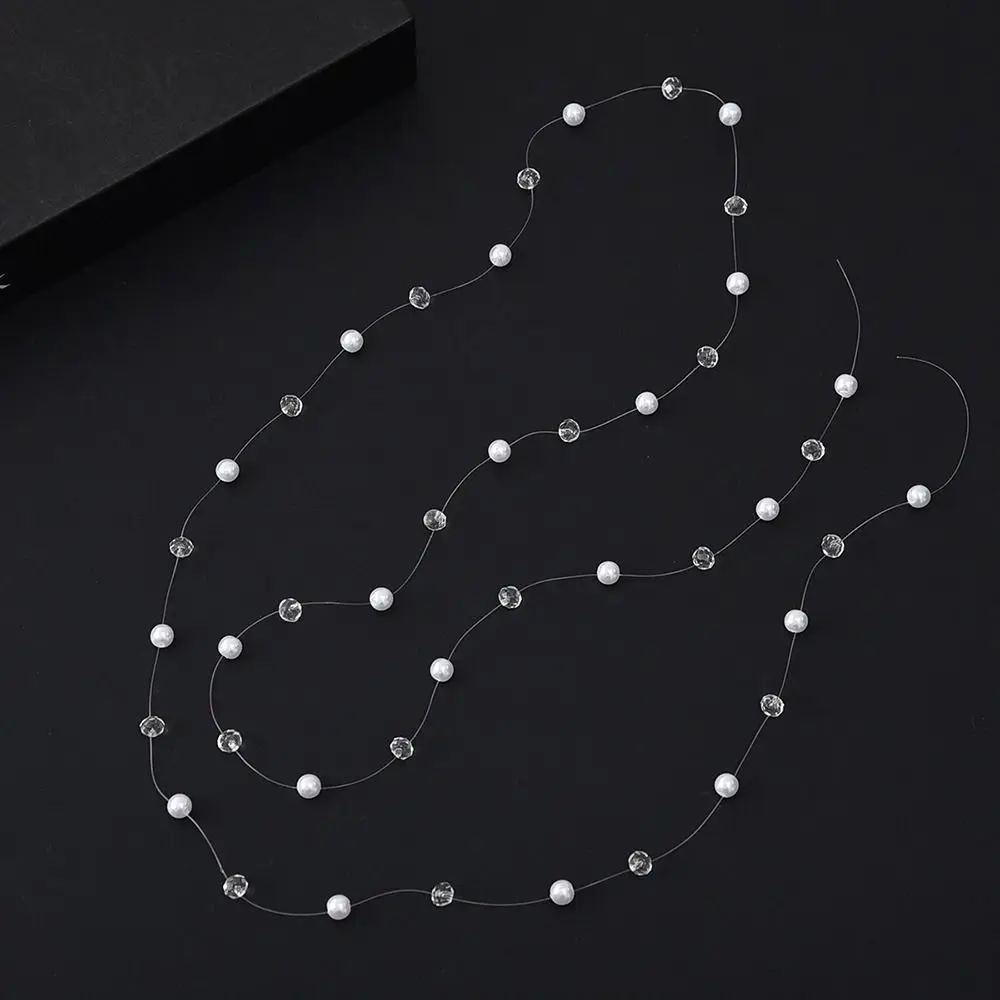 Imitation Pearl Fishing Line Pearls 3-8mm DIY Artificial Pearls String Multi-Size Colorful Pearls Beads Chain Garland Flowers