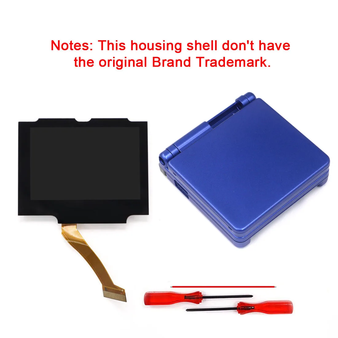 Hispeedido Vorlaminierter IPS V5 LCD-Bildschirm-Kit für GBA SP, hohe Helligkeit, kein Zuschneiden erforderlich, für Gameboy Advance SP