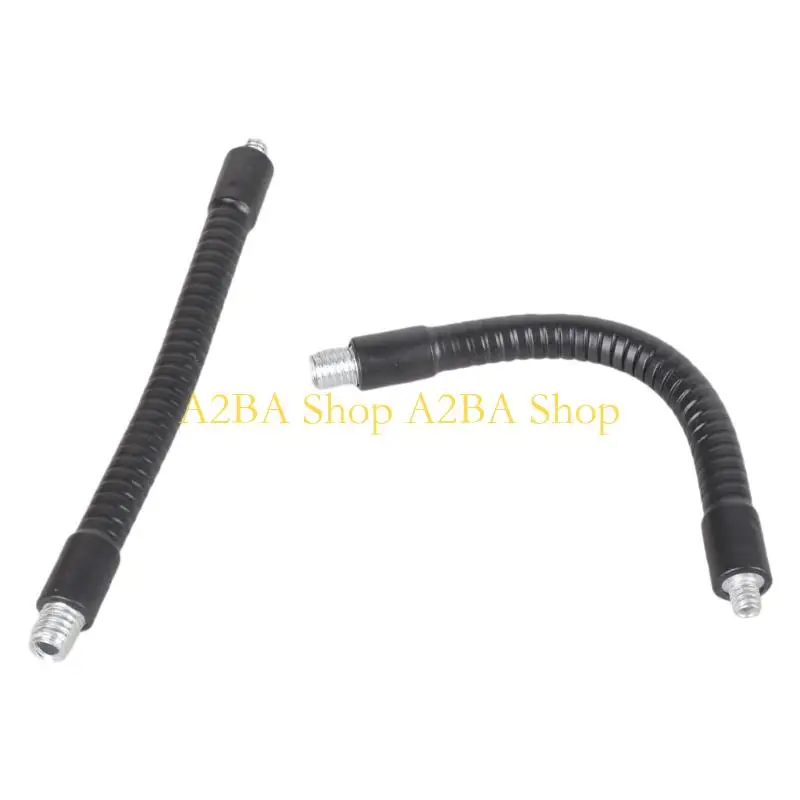 A2BA 2PCS MultiAngle 1/4 To 3/8 External Thread Converters Flexible Gooseneck Tubing For DSLR Camera Mounts Boom Arm