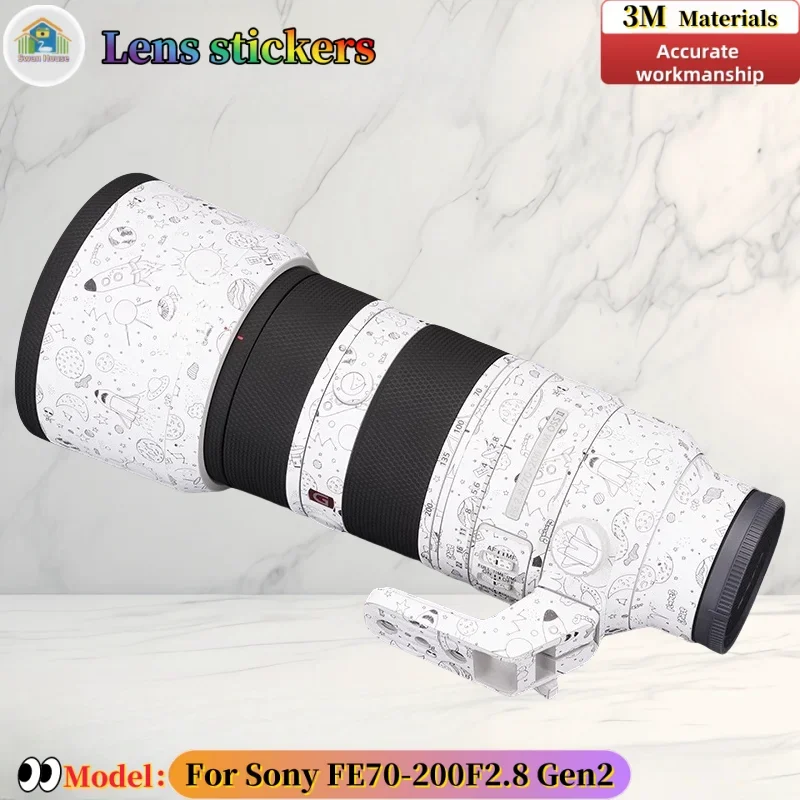 

FE70200 For Sony FE70-200 F2.8 Gen2 Camera lens sticker, DIY skin, Precision tailoring wear-resistant protective film