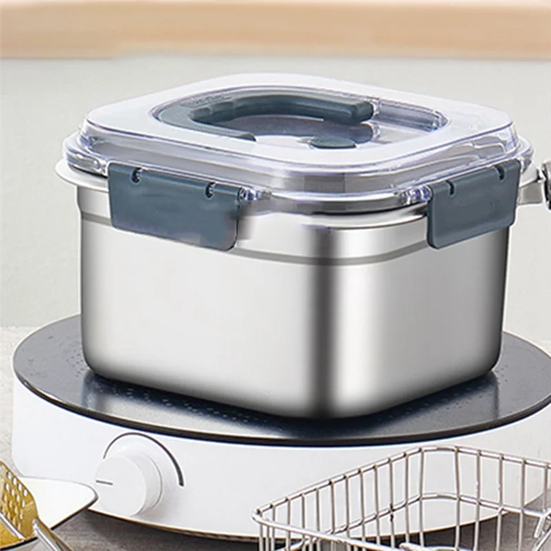 VOFUN-Frying Pan Outdoor Food Storage Box Portable Deep Fryer Steamer Gas Electric Cooking Pot Kitchen Utensils