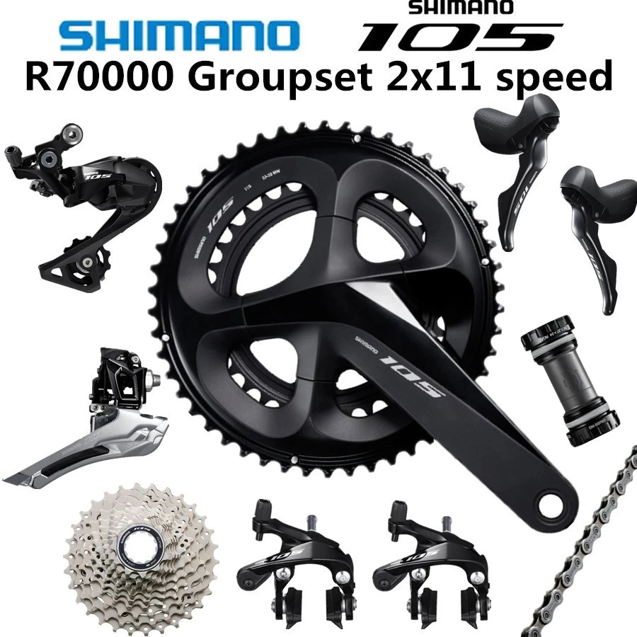 105 R7000 Groupset R7000 Derailleurs ROAD Bicycle R7000 50-34 52-36 53-39T 165 170 172.5 175MM 12-25 11-28 30T 32T34T