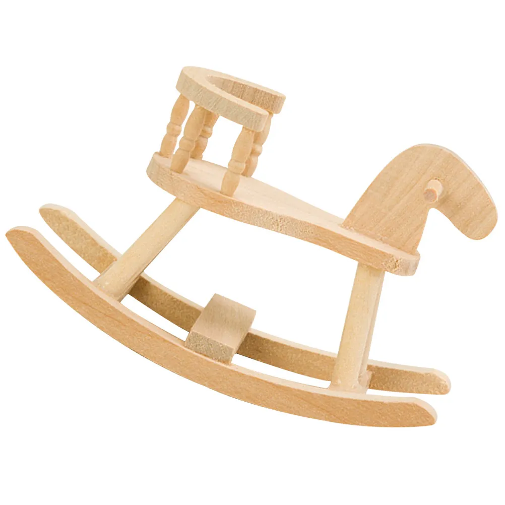 

Miniature Horse Chair Wooden House Furniture 1:12 Scale Miniature Chair For Dollhouse Decor Desktop Ornament Mini Furniture