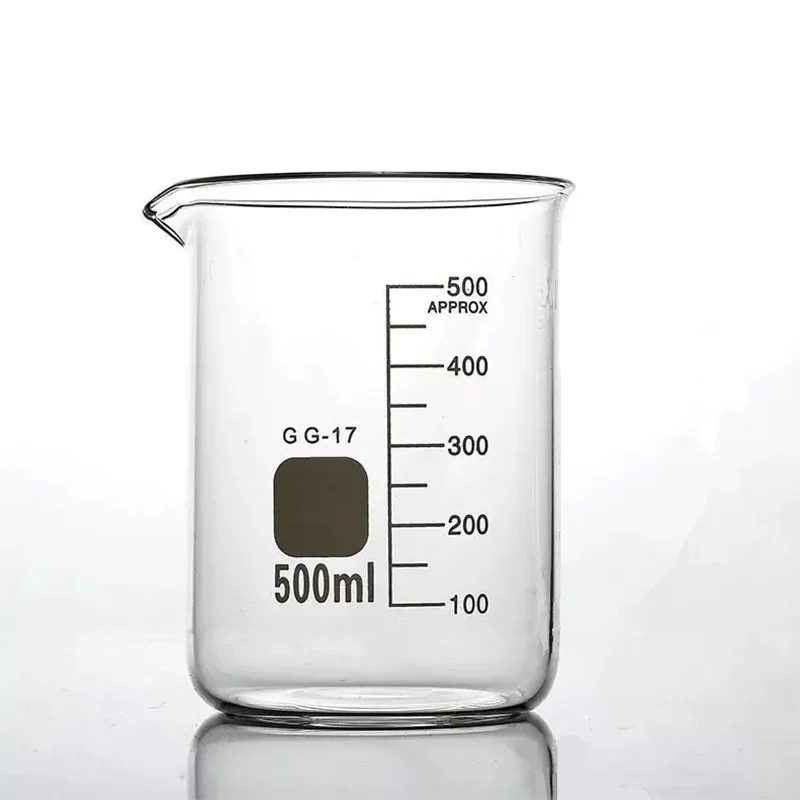 Glass beaker chemical experiment equipment 50 100 150 250 500 800 1000 2000 3000 5000ml high temperature resistant