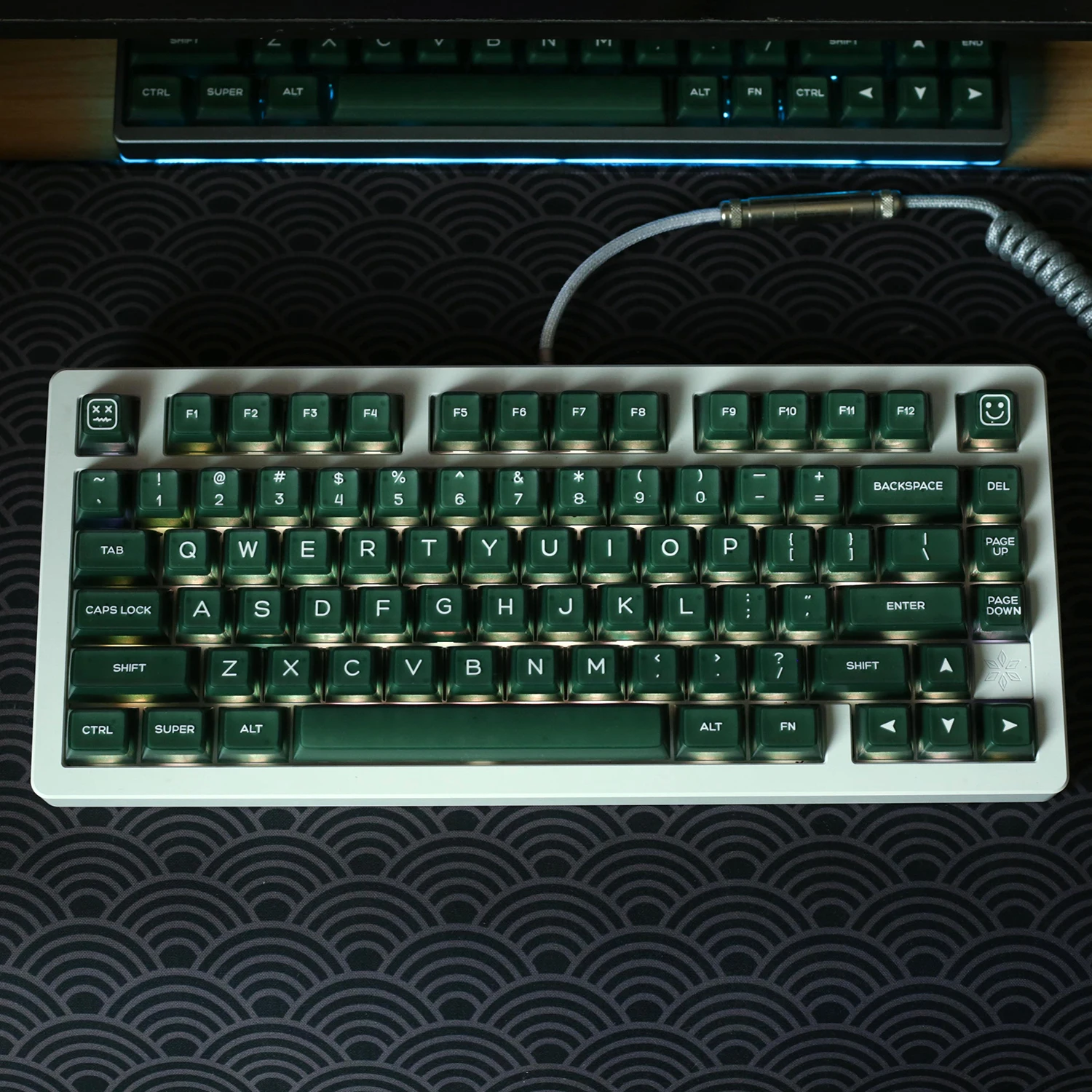 Imagem -03 - Kbdiy-keycap Translúcido Verde Perfil SA Teclado Mecânico Tiro Duplo Iso 135 Tampas de Teclas para Interruptor mx Personalizado Pbt