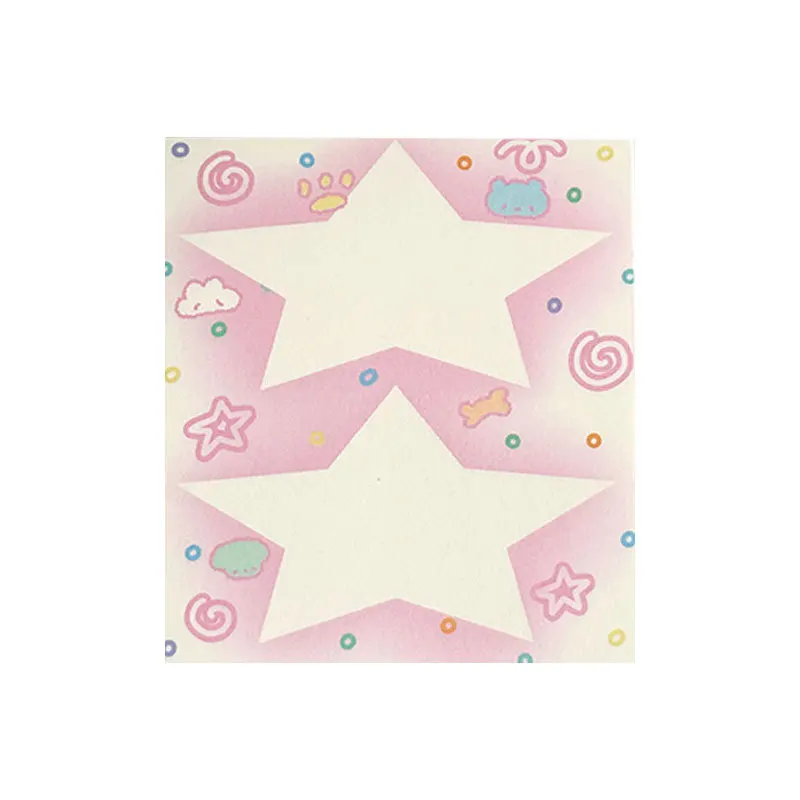 MINKYS 50 Sheets Kawaii Star Memo Pads Paper To Do List Journal Note Paperlaria DIY Material Stationery