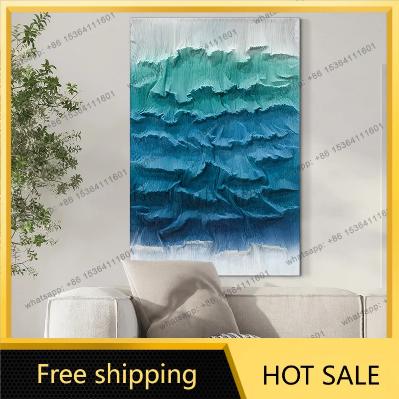 LJY entrance painting modern light luxury decorative painting three-dimensional physical installation painting