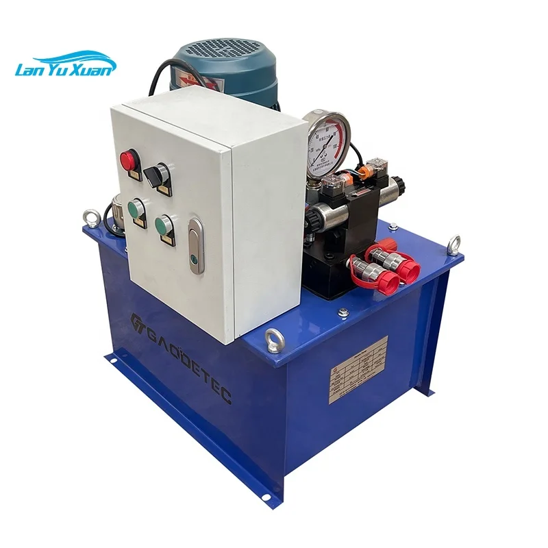 

Double Acting Hydraulic Cylinder Electric Oil Pump with Solenoid valve remote control