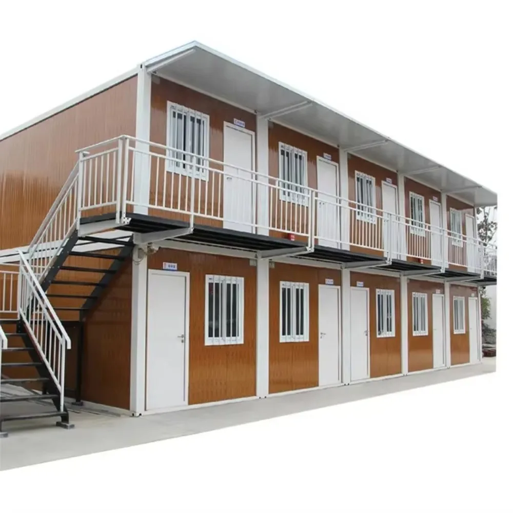 Customized Prefabricated Glass Curtain Wall Office Building Container Prefab House