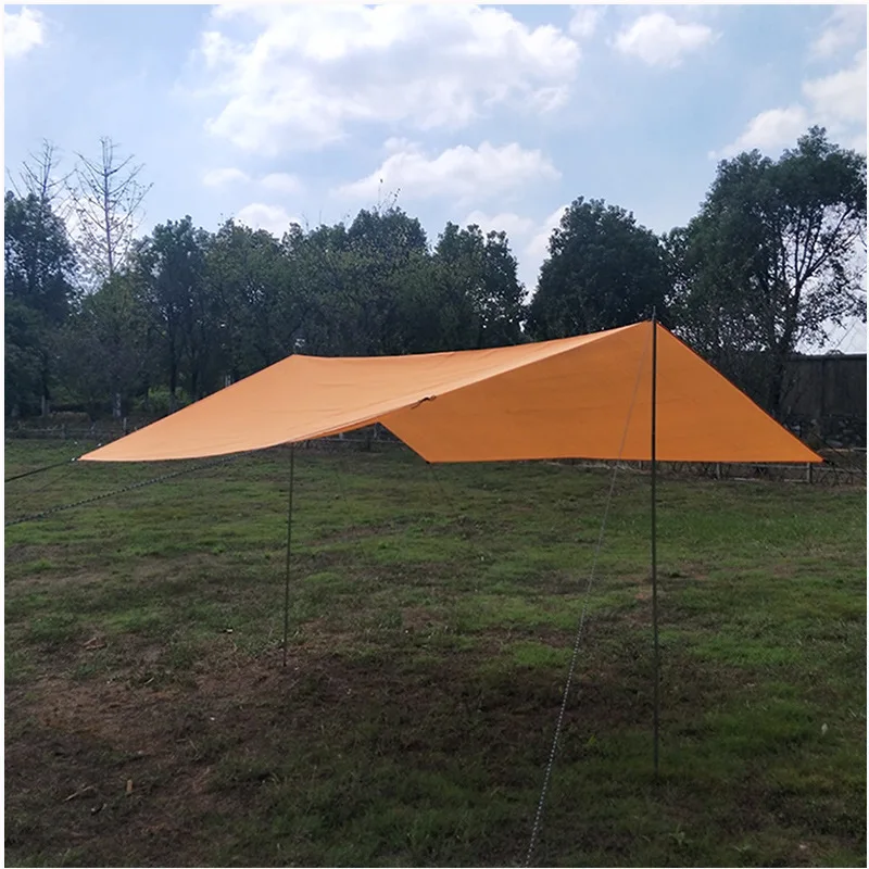 Simple tent outdoor camping four-corner shade pergola with pole