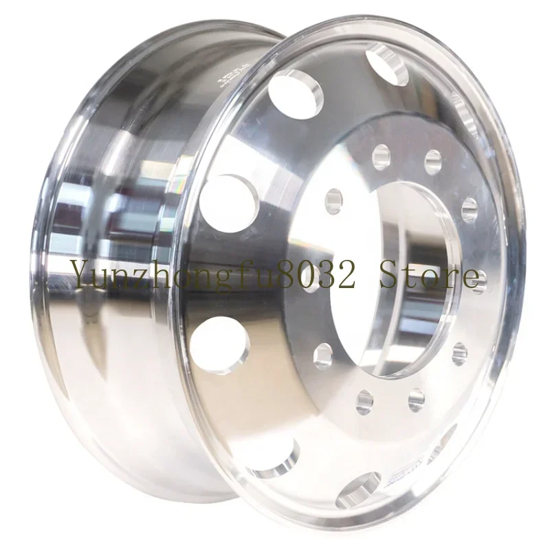 

22.5 X 8.25 Truck/Bus Wheel Rim Forged Aluminum Hub Outside Polished Fit Front