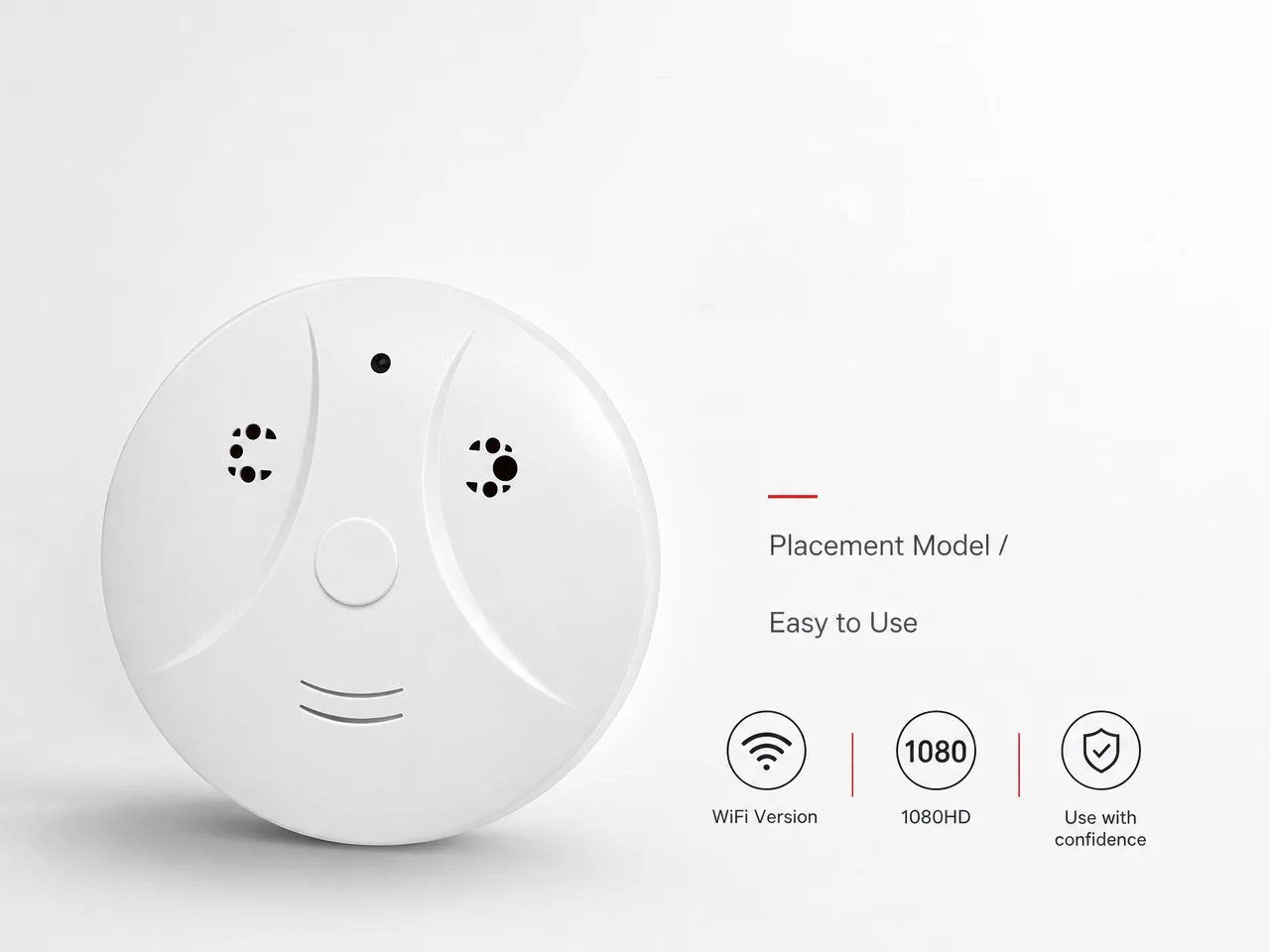 WiFi Security Alarm with USB Power Supply, 24-Hour Continuous Operation for Home Office Protection