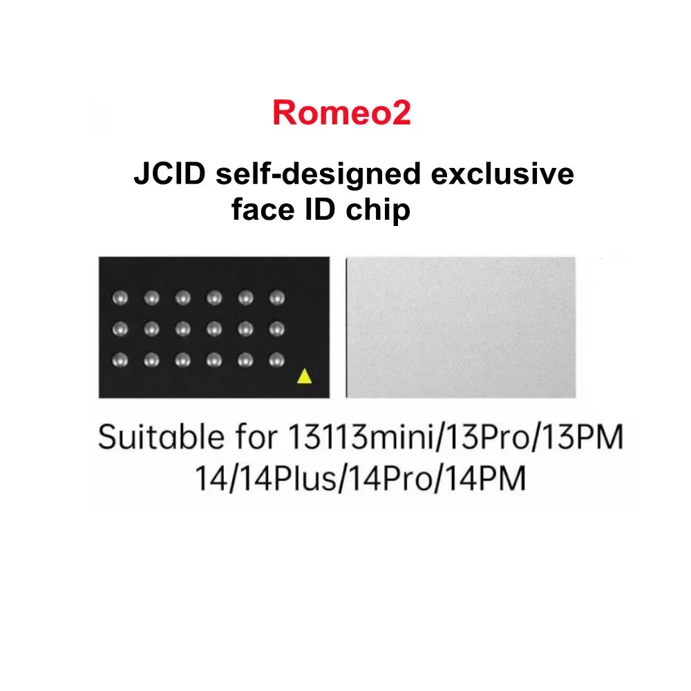 JCID Romeo2 Integrated Face ID Chip for IP X-15Pro Max Pad Pro 3/4/5 Screen Dot Projector Chip Dot Matrix Lattice IC Repair