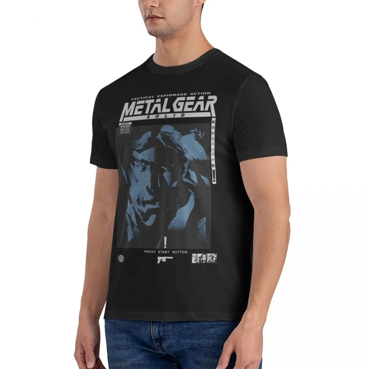 Tremendous T-Shirt for Men Metal Gear Novelty 100% Cotton Tees Round Neck Short Sleeve T Shirt New Arrival Clothing