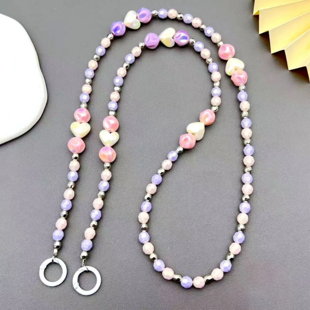 

Fashion Cute Flower Bead Flower Phone Strap Hanging Decoration Universal Wallet Necklace Chain Phone Lanyard Phone