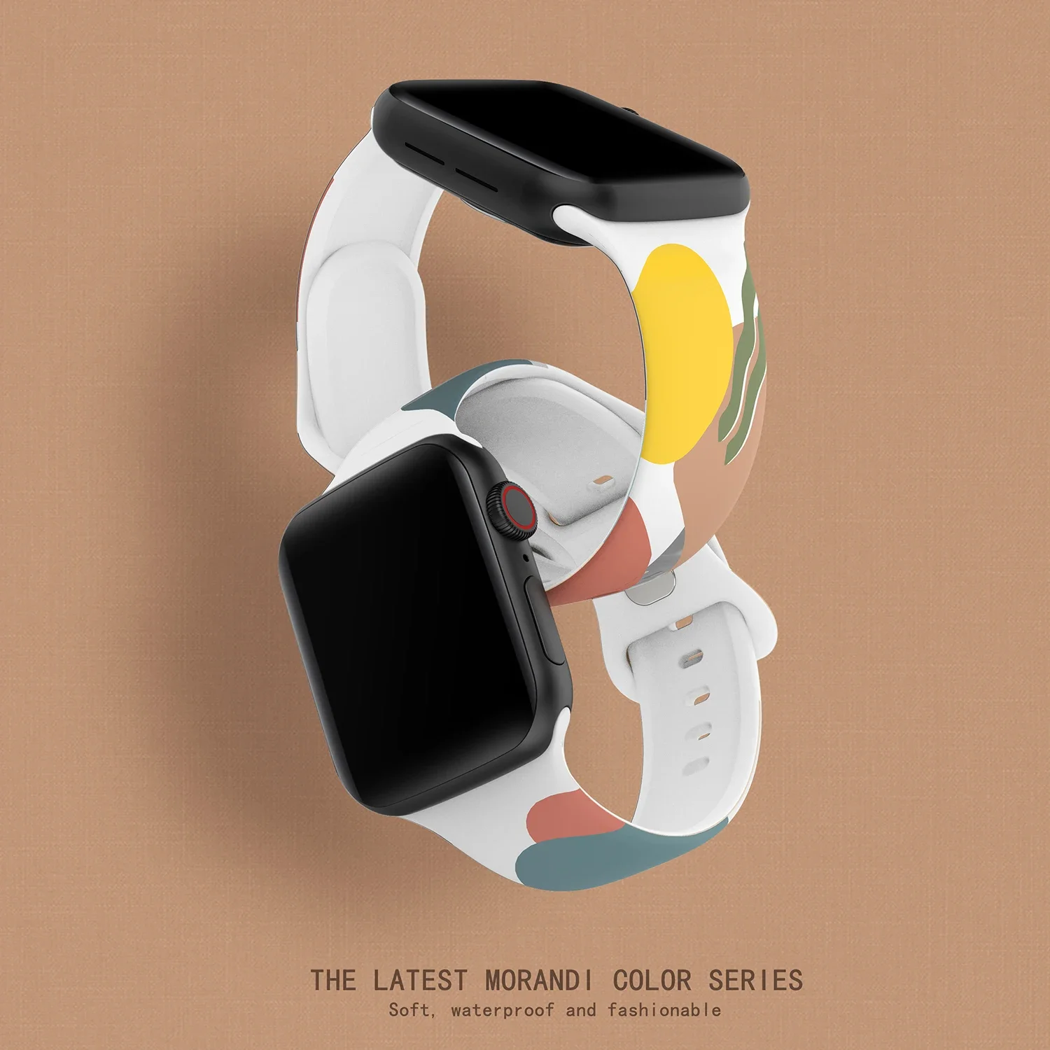 

Morandi Silicone Band for Apple Watch 49mm 44mm 45mm 41mm 40mm 38mm 42mm Strap iWatch Bracelet Series Ultra 9 8 7 6 5 4 SE 3 2 1