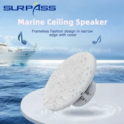 6inch 25W marine speakers IP44 boat speakers Waterproof Recessed Music ceiling Speaker for Yacht SPA Bathroom Shower Room Sauna