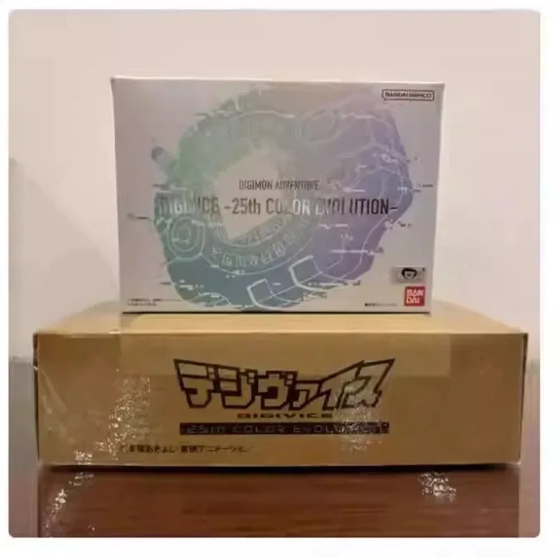 Nueva figura Bandai Digimon Adventure Origina Monster Scsa Scsa Gold Machine v-mon Wormmon animación Digivice modelo Juguetes