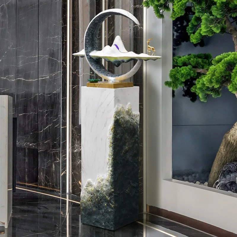 

New Chinese Style Fountain Ornament Circulating Water High-end Floor Decoration for Living Room