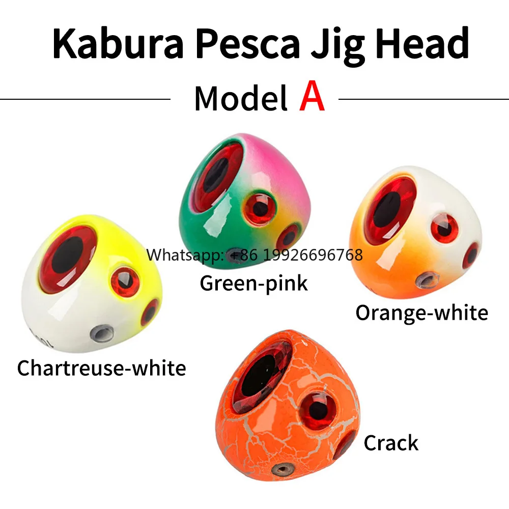 

Kabura Pesca Slider Luminous Jig Head Snapper/Sea Bream Boat Fishing Trolling Jigging Lure 60g 80g 100g manufacturer