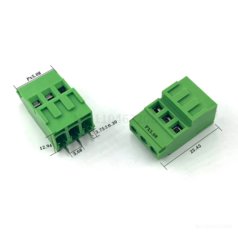 (10 pcs) KF 128H - 3.5MM 3.81MM Screw Type Double PCB Terminal Block High Level Splicable 2-3Pin KF128H - 3.5 / 3.81