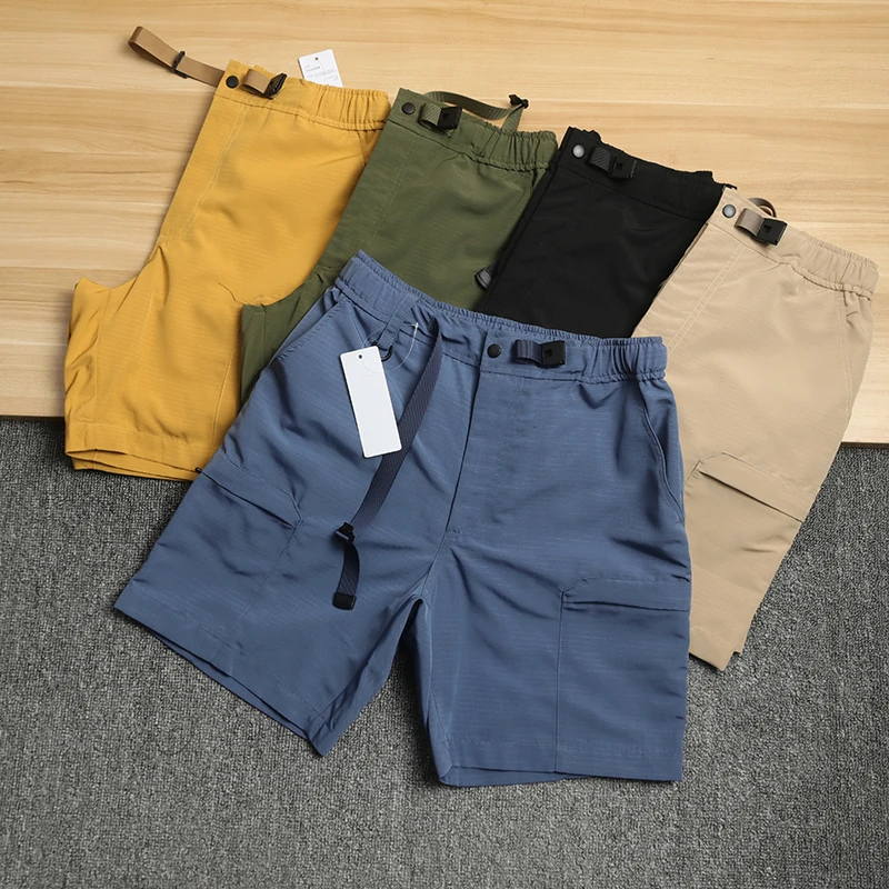 

Water-Resistant Five-Quarter ort orts Casual American Workwear Loose Versatile Summer Men's Faion Straight Leg Cargo Pants