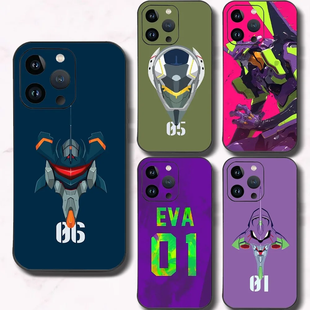 Anime E-Evangelion Phone Case For Iphone 15 11 13 14 Pro Max 7 8 Plus X Xr Xs Max Se2020 12mini Cover Case