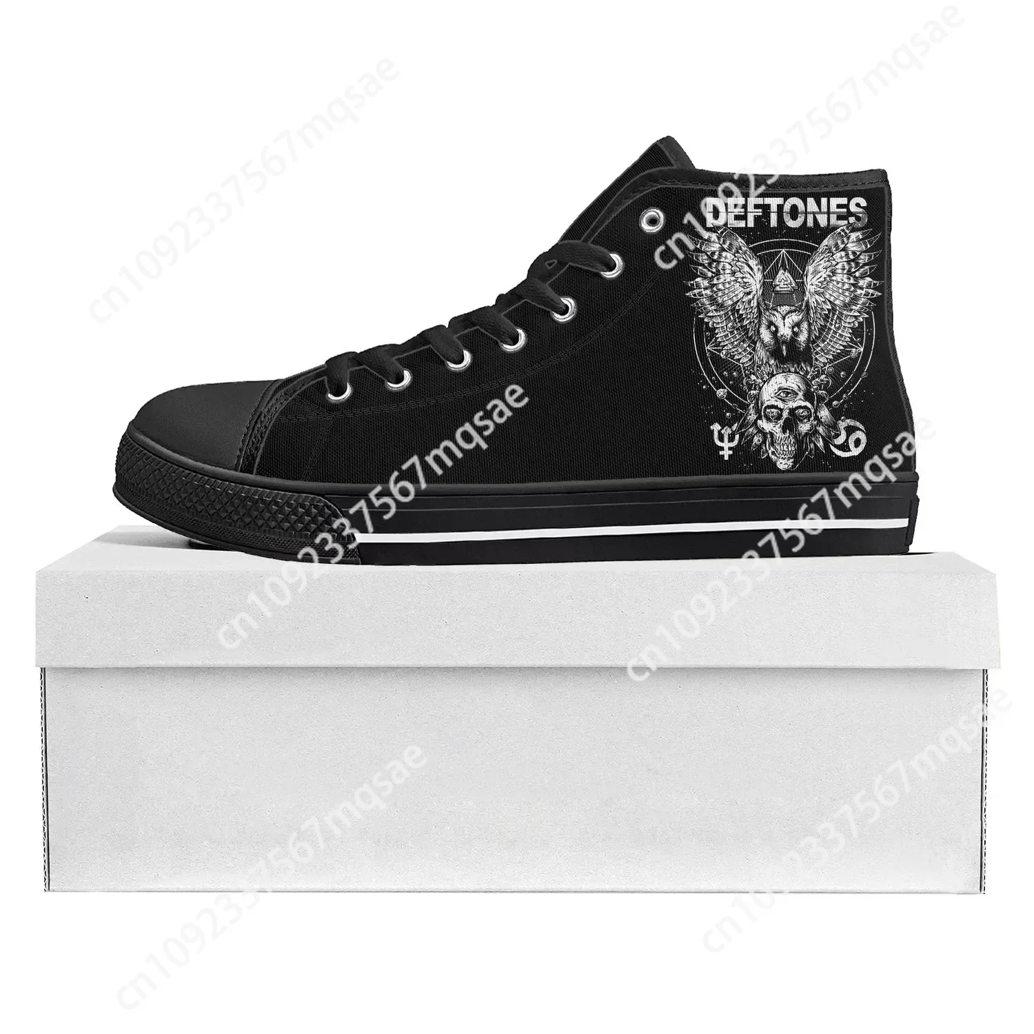 

Deftones Metal Art Rock Band High Top High Quality Sneakers Mens Womens Teenager Canvas Sneaker Casual Couple Shoes Custom Shoe