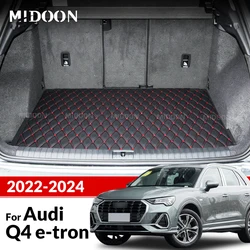 Car Trunk Mat For Audi Q4 E-tron 2022 2023 2024 Custom Car Accessories Auto Interior Decoration