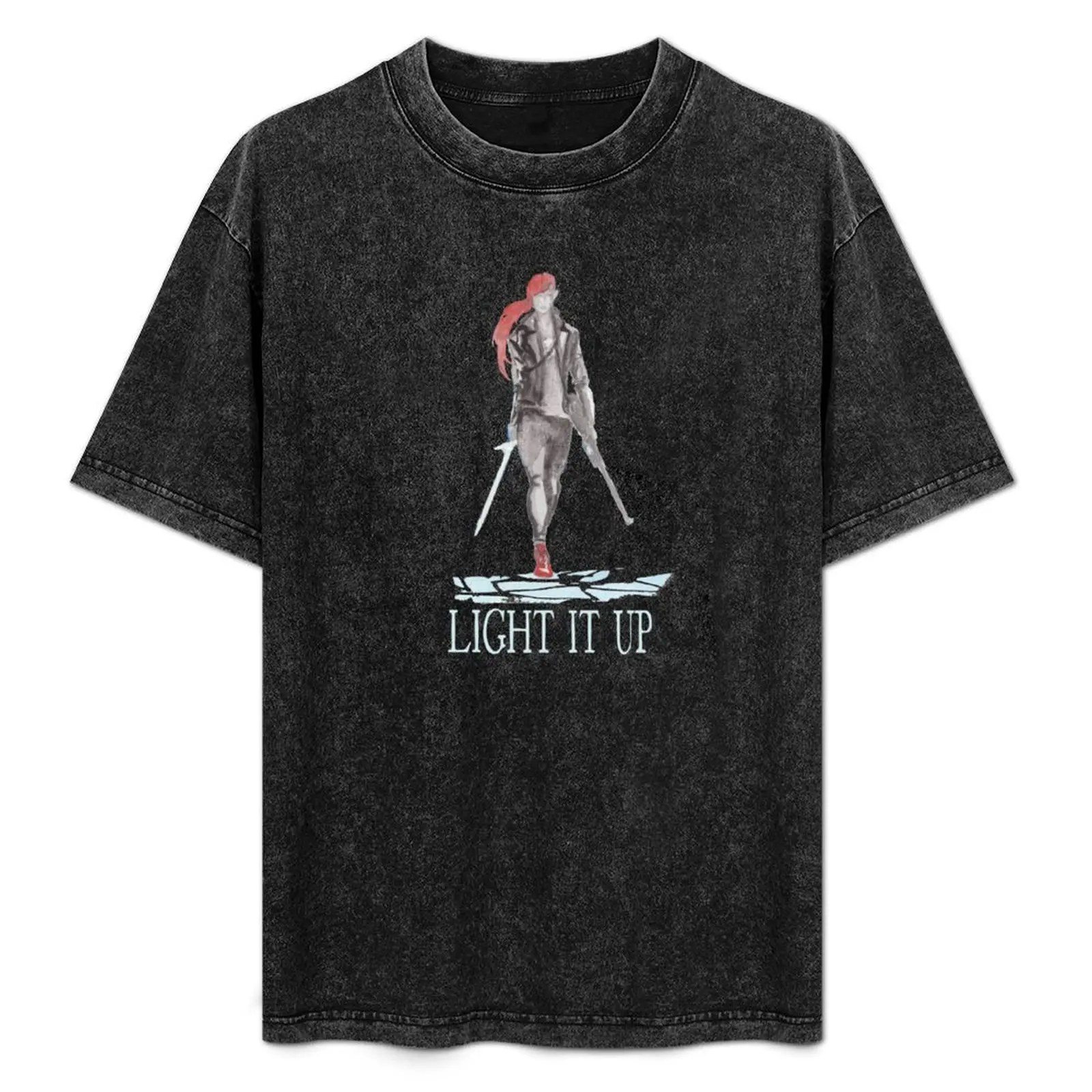 Light It Up T-Shirt Plus Size Street Style Tee