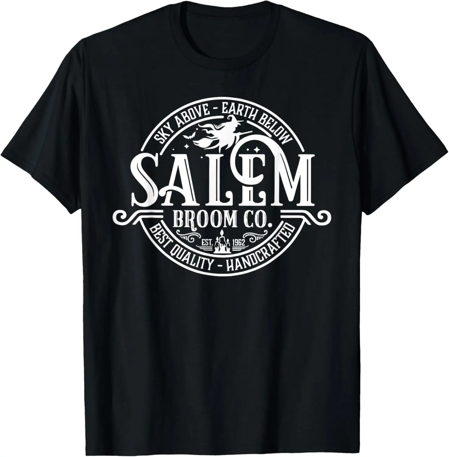 Salem Broom Company Est 1692 Halloween Classic Funny T-Shirt