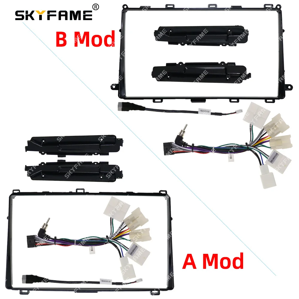 

SKYFAME автомобильная рамка, лицевой адаптер, Android радиоприемник, комплект панели для установки приборной панели для Toyota Corolla E180 Auris E180