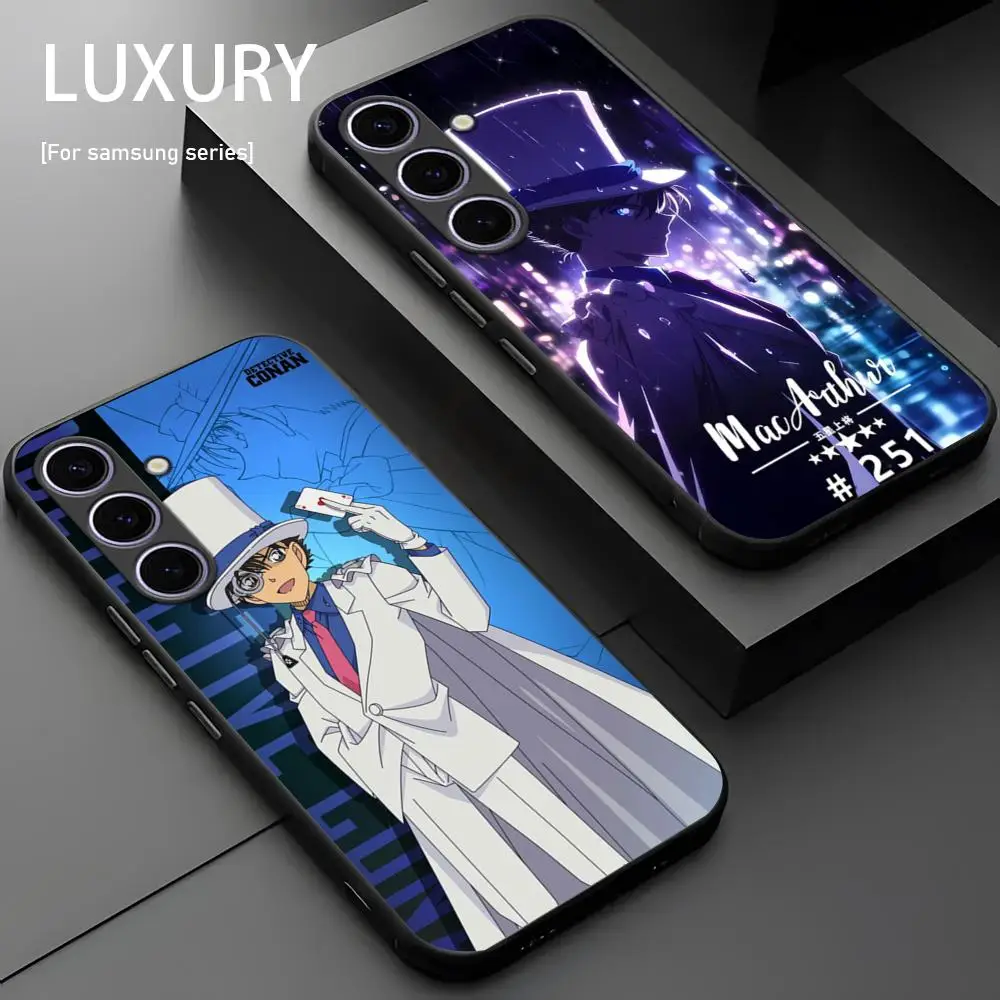 Anime K-Kaito Ki-dd Cool Phone Case For Samsung Galaxy S25 S24 S23 S22 S21 S20 Plus Ultra Note20 Soft Black