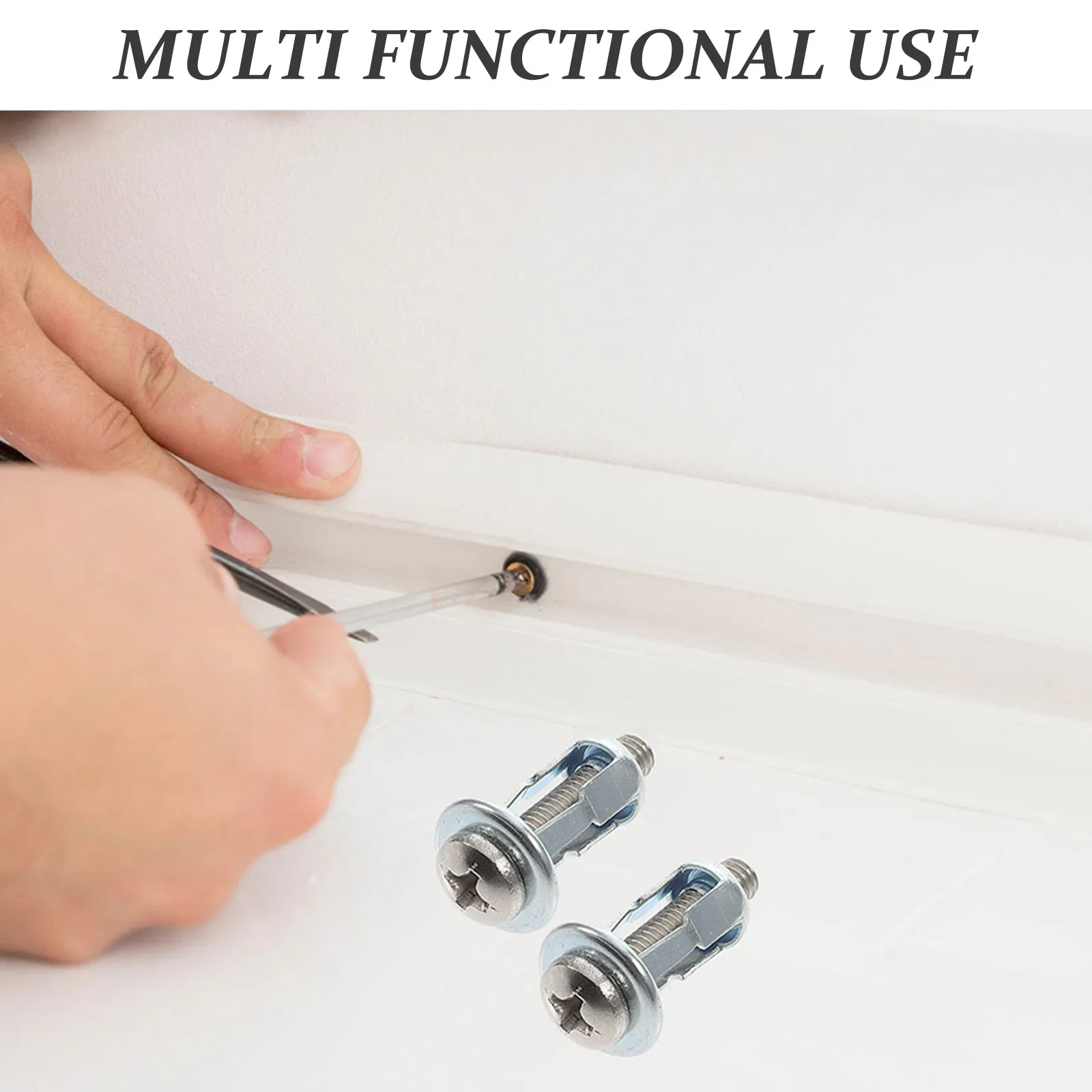 50Sets M4x20 Expansion Screw Petal Nut Hollow Door Anchor Metal Bolt Screws Drywall Wall Fixing Heavy Duty Expansion Head